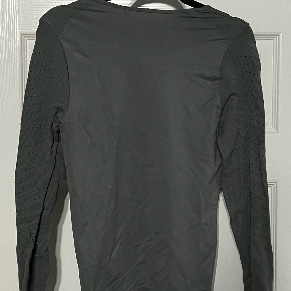 Sync Long Sleeve top by Fabletics -- Cold weather gear in the color steel!
